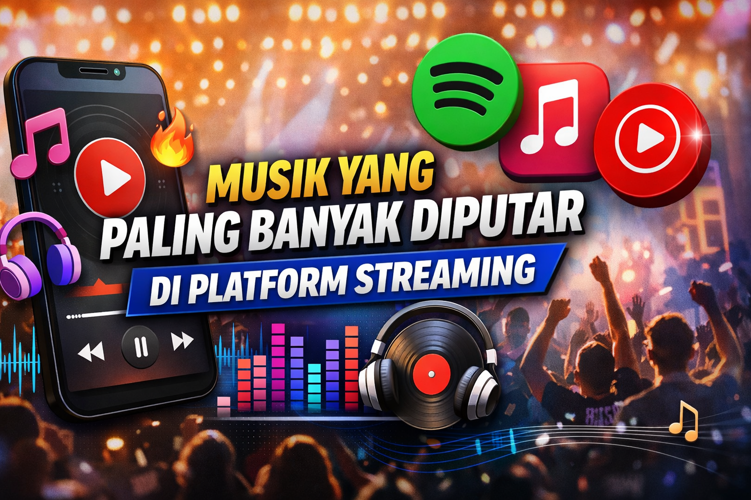 Musik yang Paling Banyak Diputar di Platform Streaming