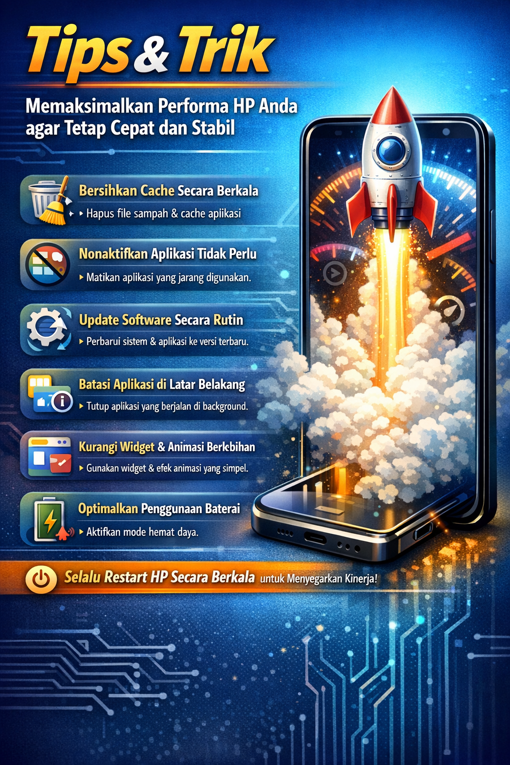 tips hp tetap cepat