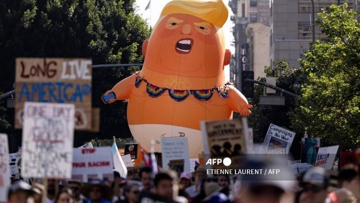 Demo Besar “No Kings” Digelar di Banyak Kota AS, Protes Gaya Kepemimpinan Trump