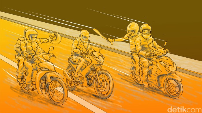 Begal Bersenjata Tajam Beraksi di Jakpus, Motor dan Ponsel Korban Dibawa Kabur